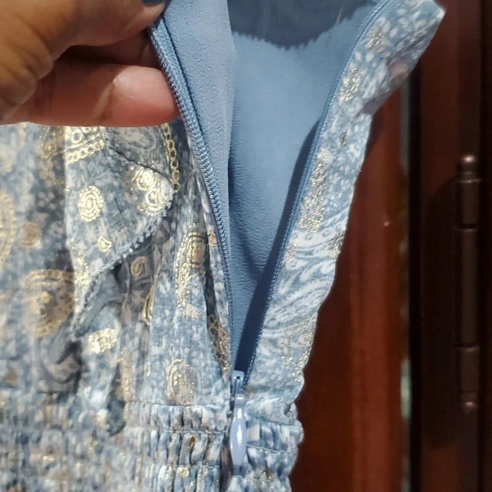 Michael Kors Dress frilly & fancy teal blue PM